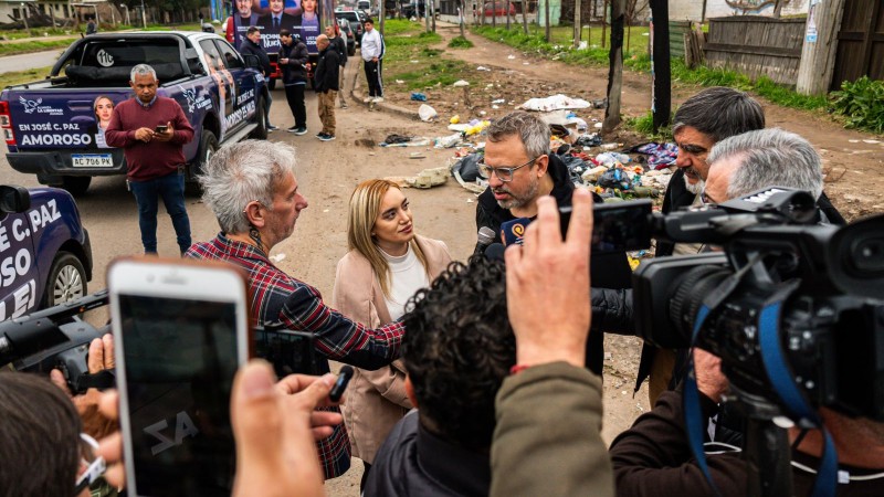 Valenzuela recorrió José C. Paz y criticó la falta de higiene urbana y el déficit de servicios